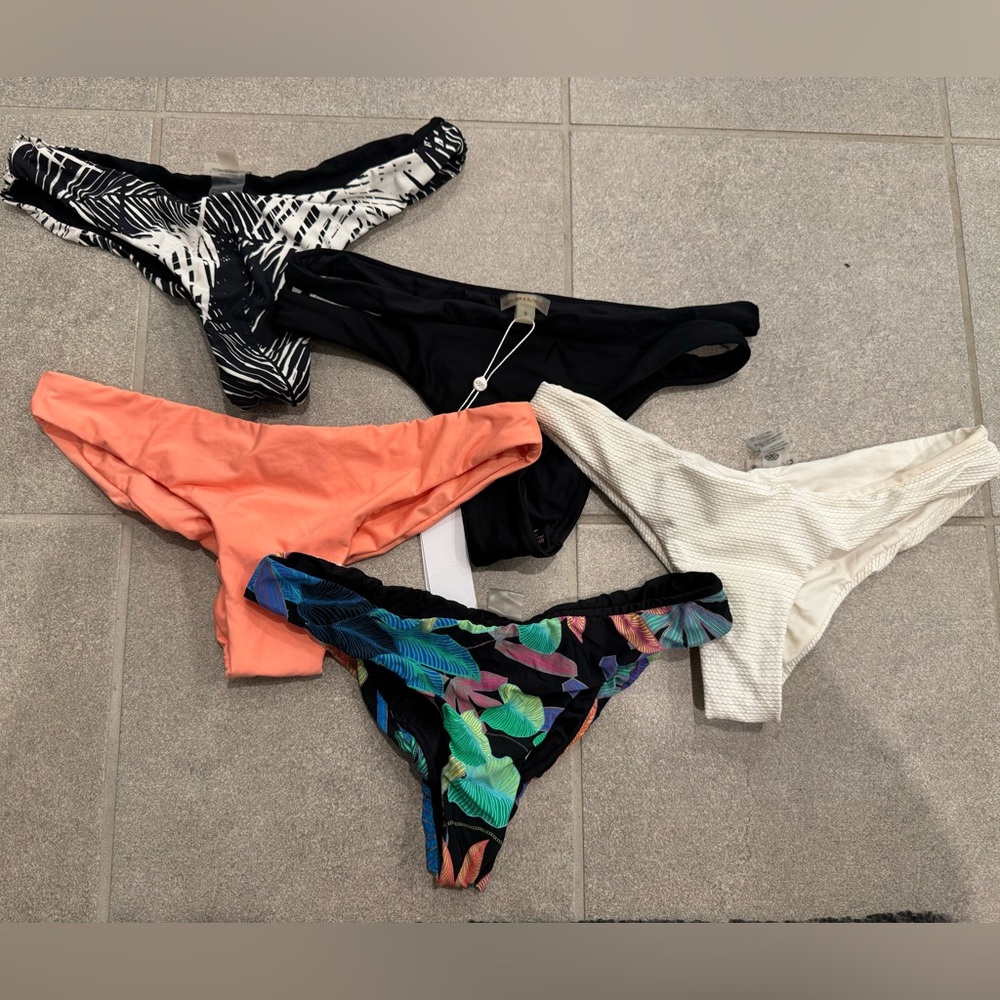 FIVE PilyQ Teeny Bikini Bottoms Size Small